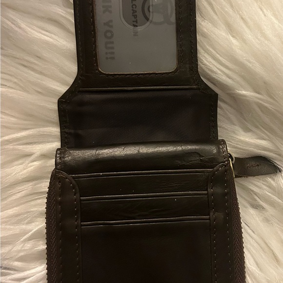 BULLCAPTAIN Men’s Genuine Cowhide Leather Wallet,RFID Blocking Zip Around Bifold - Picture 3 of 3